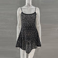 Sparkling Backless Sleeveless Mini Dress