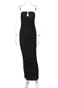 Sleeveless Off-shoulder Strapless Backless Maxi Dress