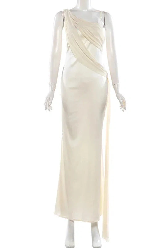 Elegant Backless Straps Slim Maxi Dress