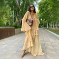 Long Sleeve V-Neck Loose Maxi Dress