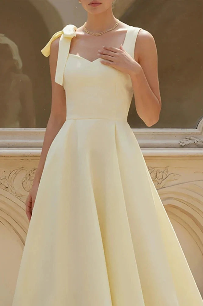 Sleeveless Slim Pleated Tie Up High Waist Maxi Dress