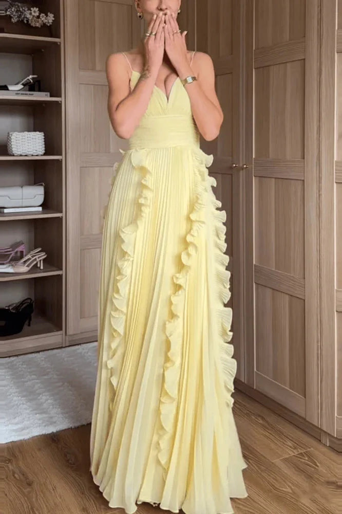 Hollow Out High Waist Sleeveless Maxi Dress