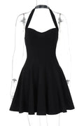 Elegant Slim Backless A-Line Sleeveless Mini Dress
