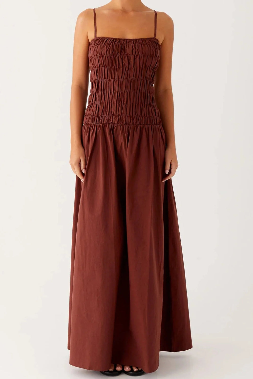 Sleeveless Spaghetti Strap Maxi Dress