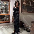 Elegant Patchwork Sleeveless Maxi Dress