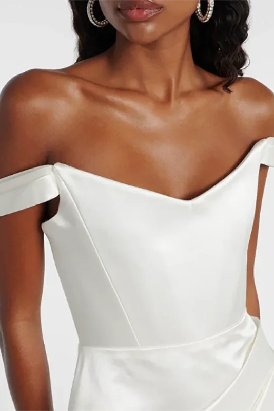 Hollow Out Off-Shoulder Sleeveless Mini Dress