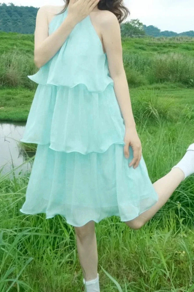 Hollow Out Loose A-Line Sleeveless Mini Dress