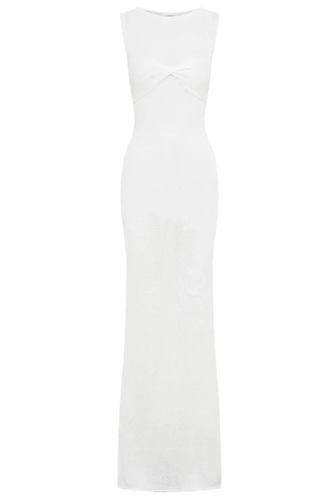Sleeveless See-Through Bodycon Maxi Dress