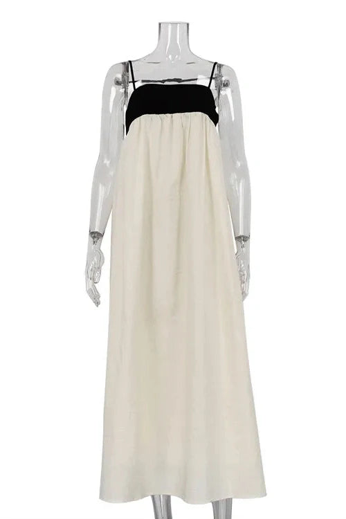 Elegant Backless Sleeveless Loose Maxi Dress