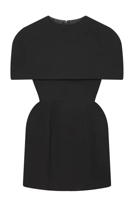 Elegant Patchwork High Waist Mini Dress