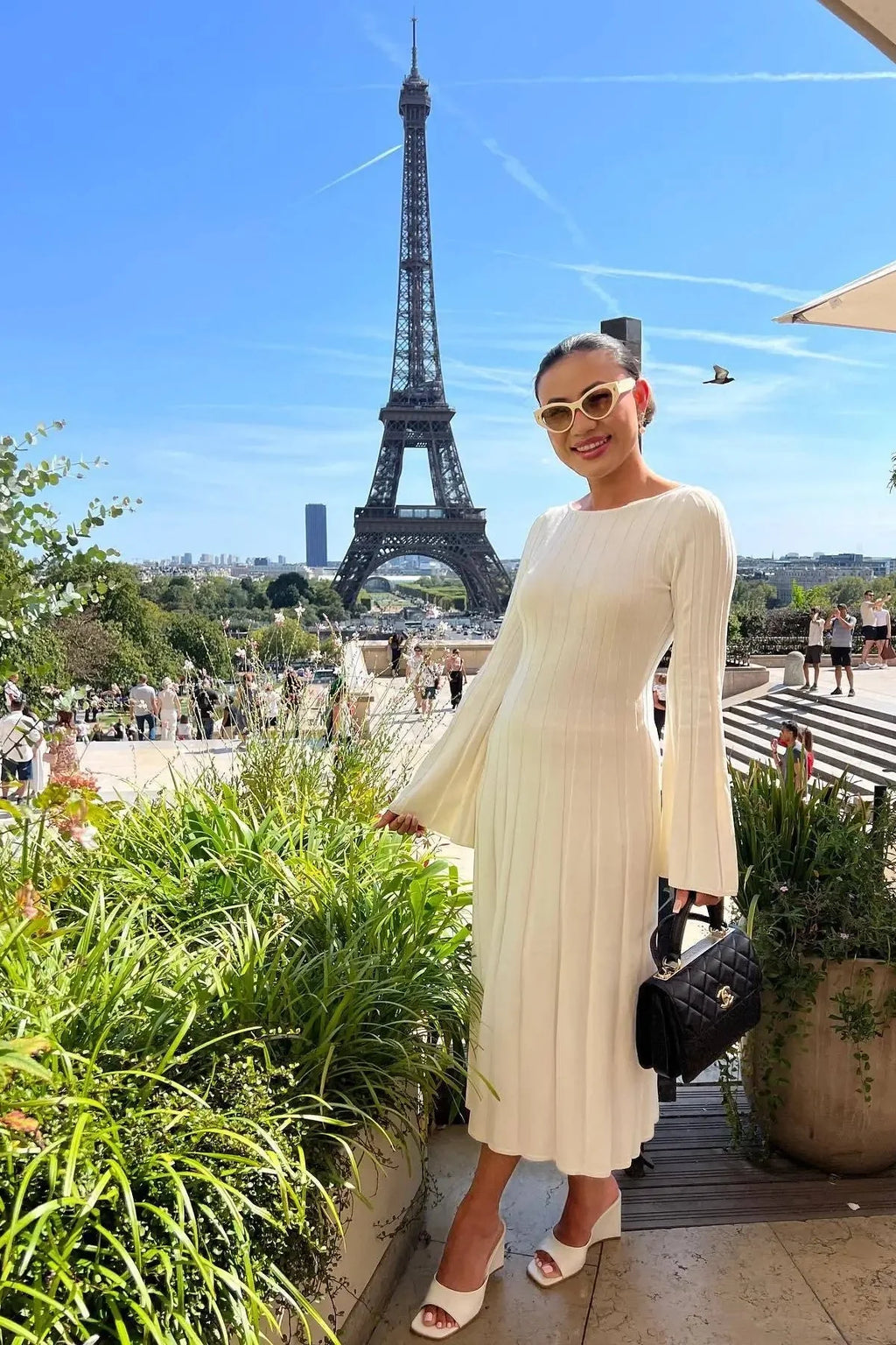 Backless Lace-Up Patchwork Slim High Waist Maxi Dress