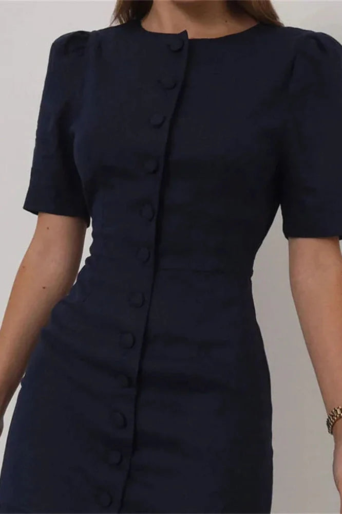 Short Sleeve Patchwork Bodycon Mini Dress