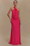 Printed Off-Shoulder Strapless Sleeveless Backless Maxi Dress