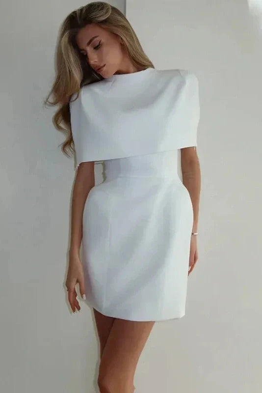 Elegant Sleeveless Round-Neck Mini Dress