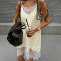 Lace Sleeveless Loose Mini Dress