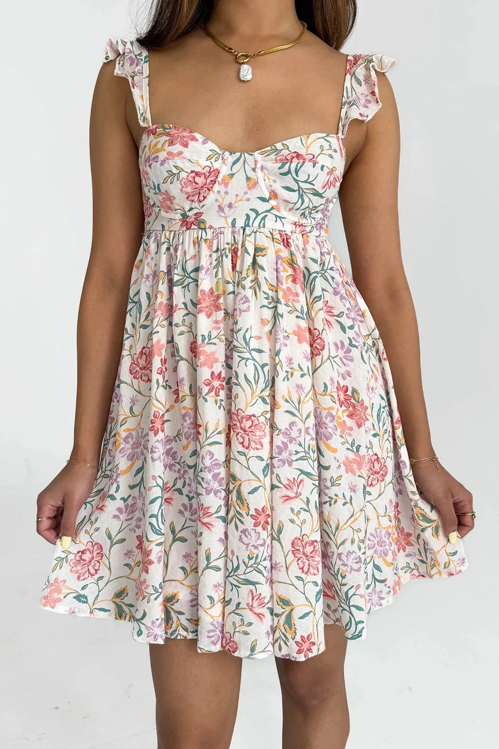 Sleeveless Backless A-Line Mini Dress