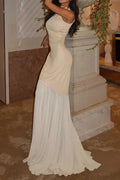 O-Neck Sleeveless Pleated High Waist Maxi Dress