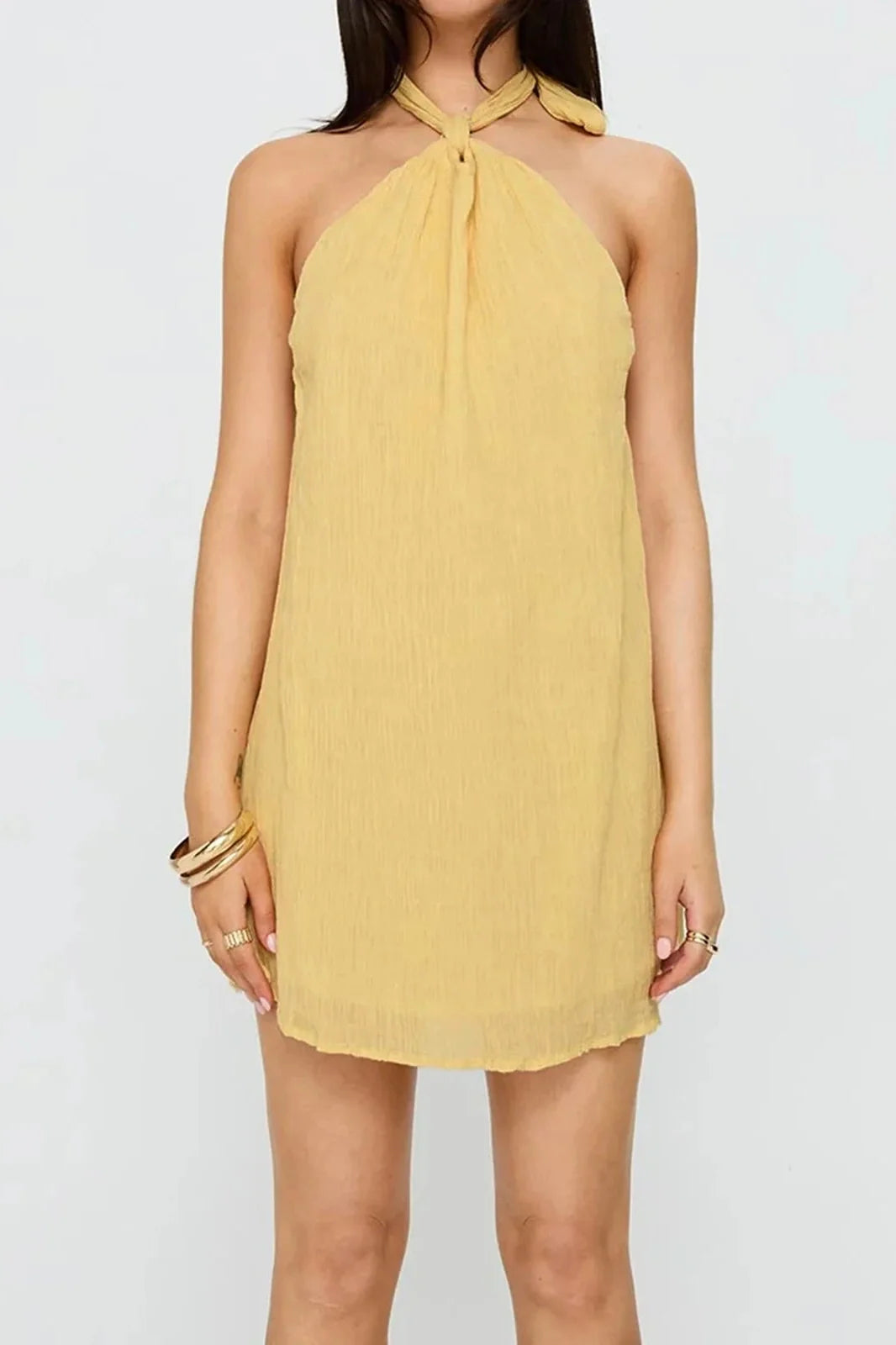 Elegant Sleeveless Mini Dress