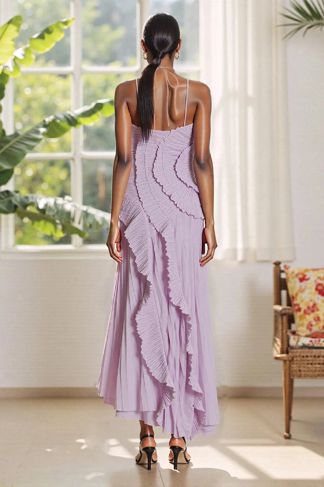 Elegant Sleeveless A-Line Maxi Dress