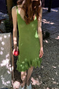 Hollow Out V-Neck Mini Dress