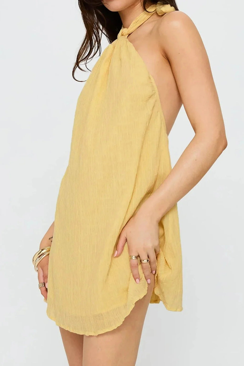 Elegant Sleeveless Mini Dress