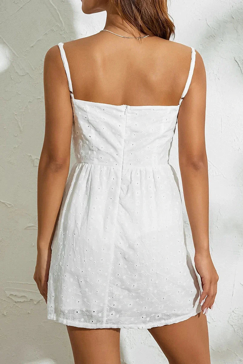 Sleeveless Off-Shoulder Mini Dress
