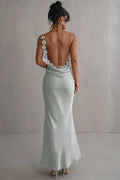 Backless Spaghetti Strap Sleeveless Maxi Dress