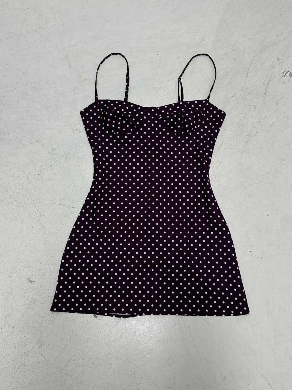 Spaghetti Strap High Waist A-Line Mini Dress