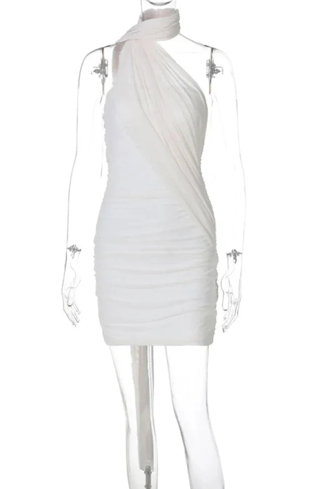 Strapless Backless Off-Shoulder Sleeveless Bodycon Mini Dress