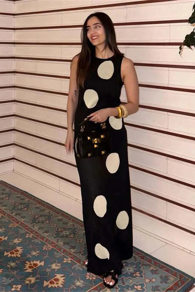 Sleeveless Loose See-Through Maxi Dress