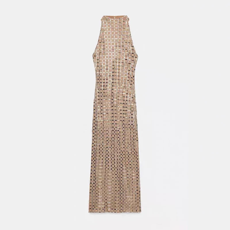 Elegant Sleeveless Slim Maxi Dress