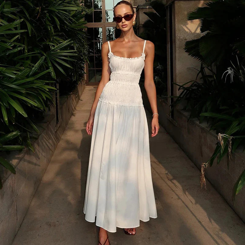 Spaghetti Strap Sleeveless Maxi Dress