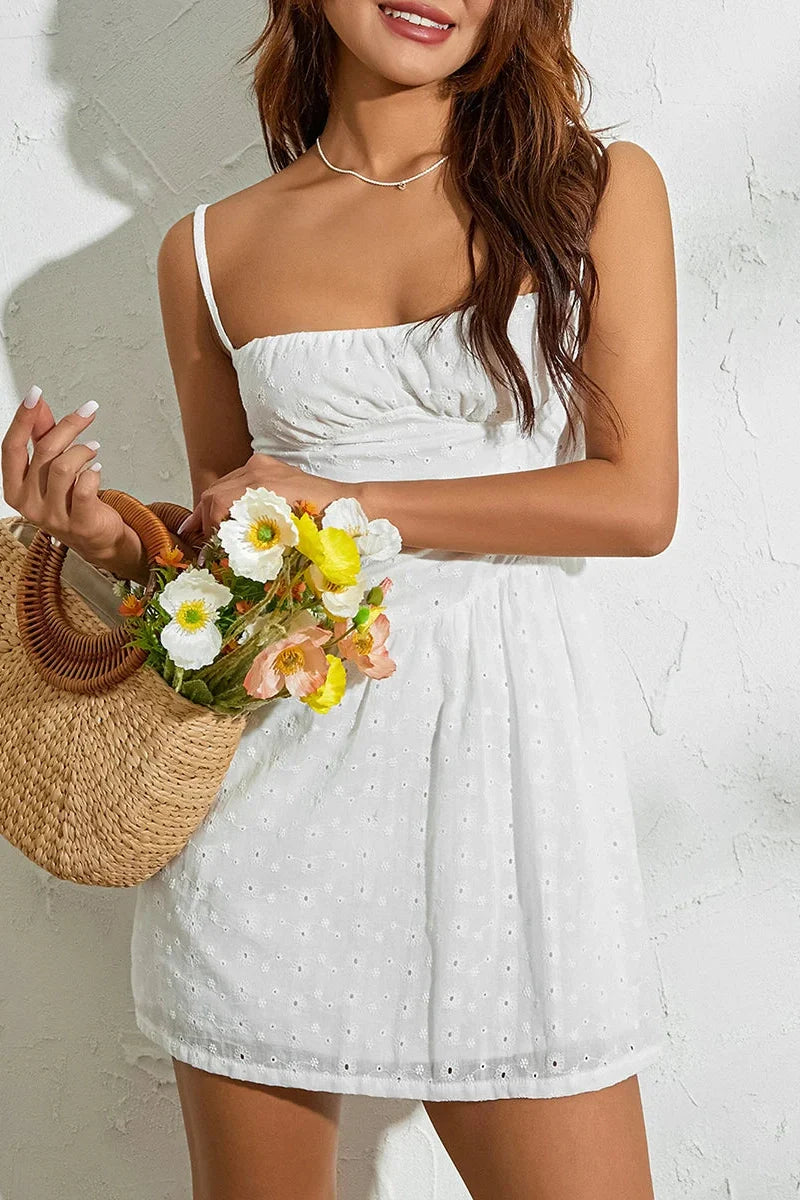 Sleeveless Off-Shoulder Mini Dress
