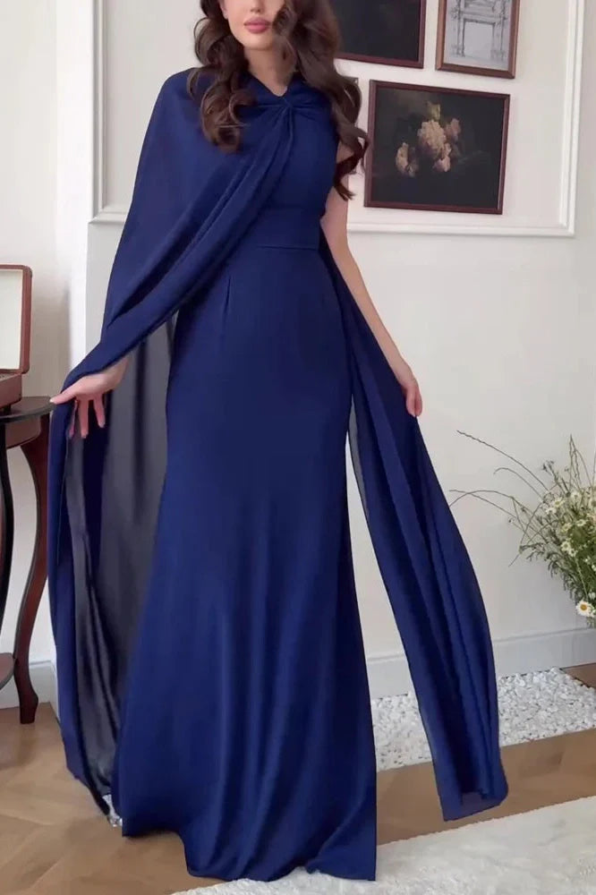 Elegant High Waist Slim Maxi Dress