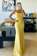 Elegant Off Shoulder Slim Strapless High Waist Maxi Dress