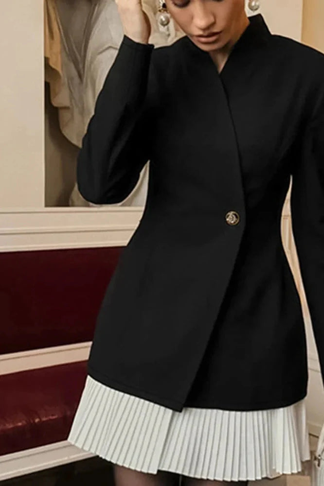 Elegant Long Sleeve High Waist Slim Mini Dress