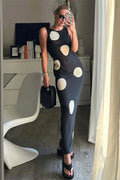 Sleeveless Loose See-Through Maxi Dress