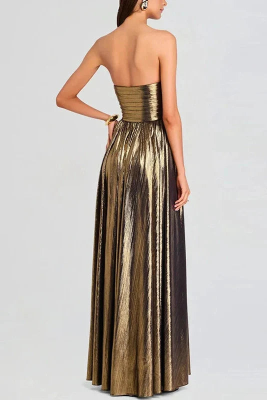 Elegant Off-Shoulder High Waist Slim Maxi Dress