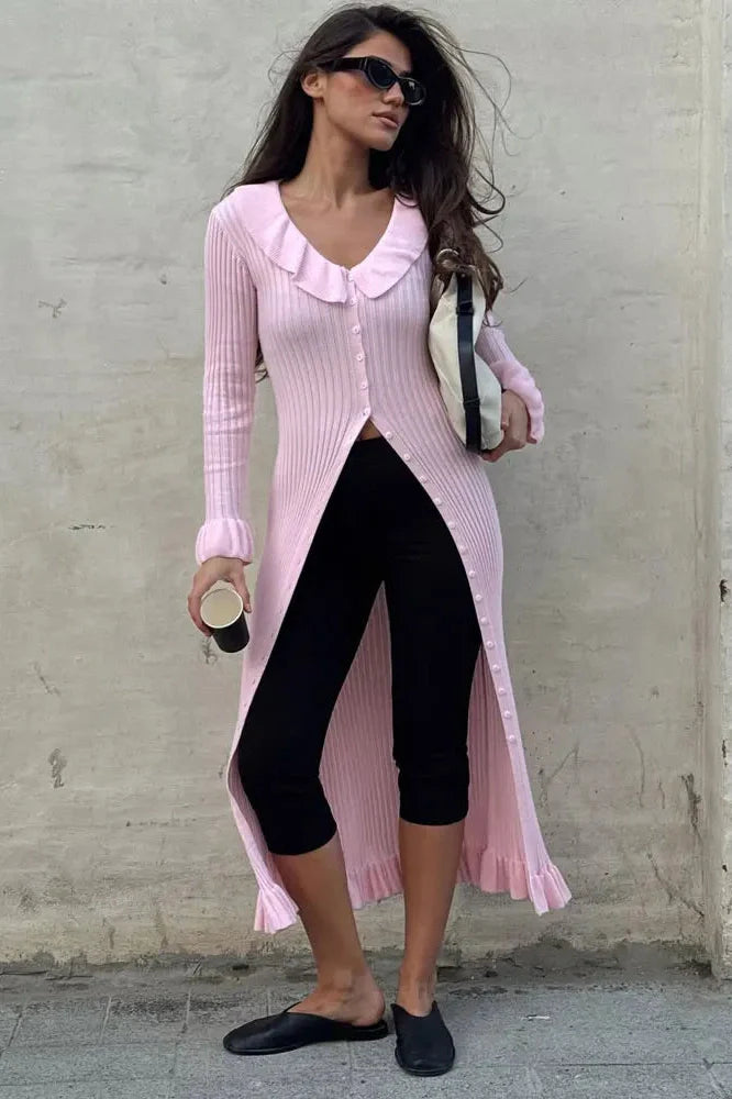 Elegant Slim High Waist Patchwork Midi Dress
