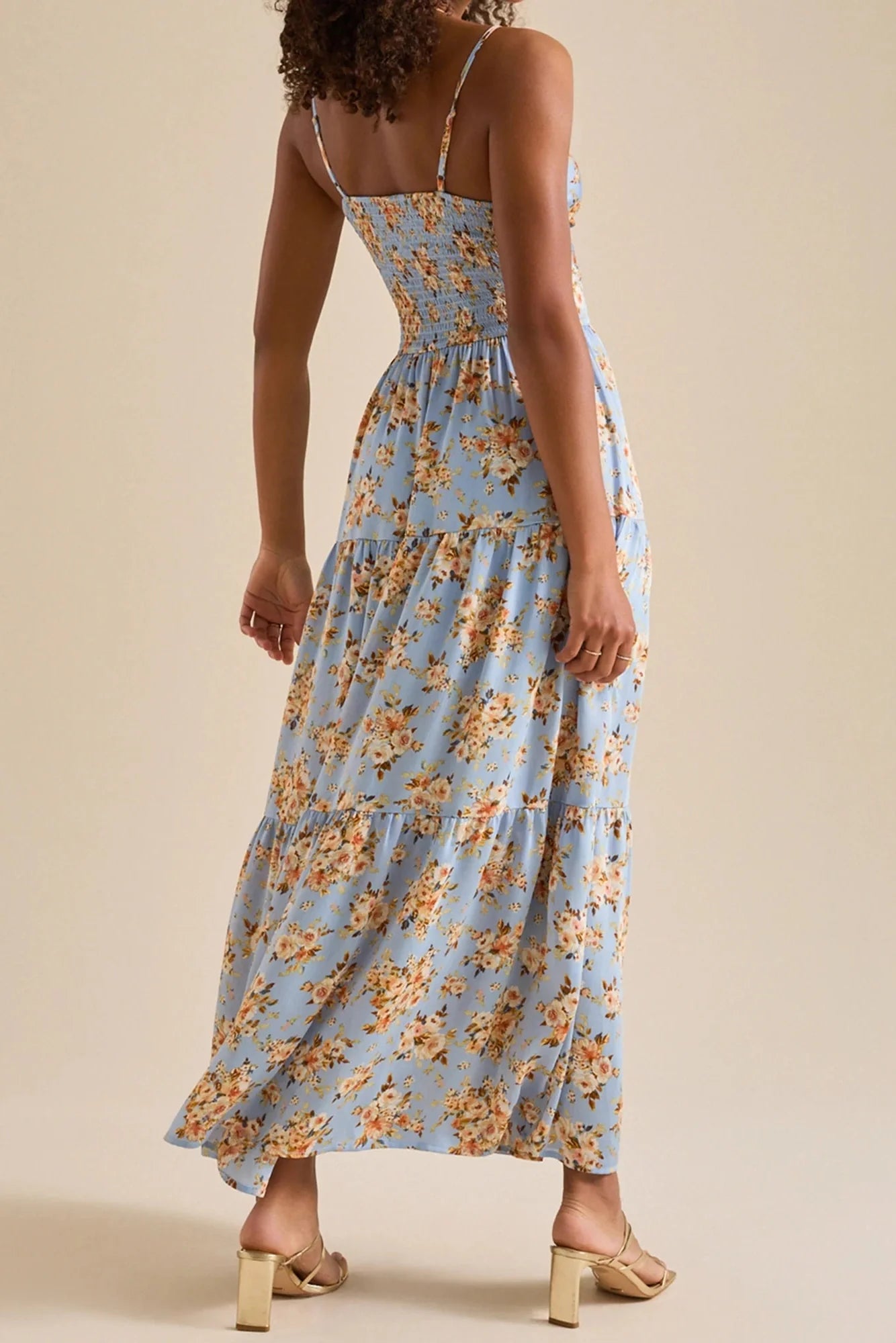 Elegant Sleeveless V-Neck Maxi Dress