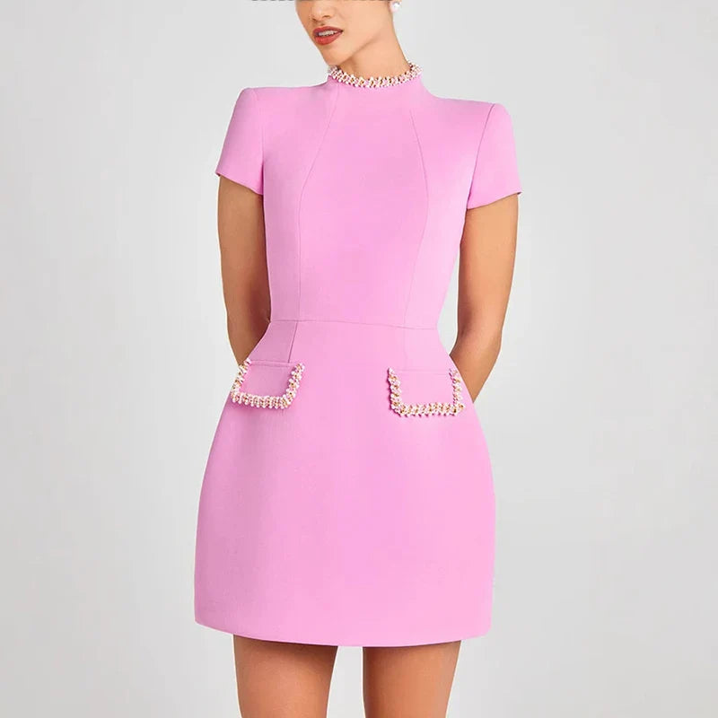 Short Sleeve Bodycon Mini Dress