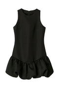 Sleeveless Patchwork Zipper Mini Dress