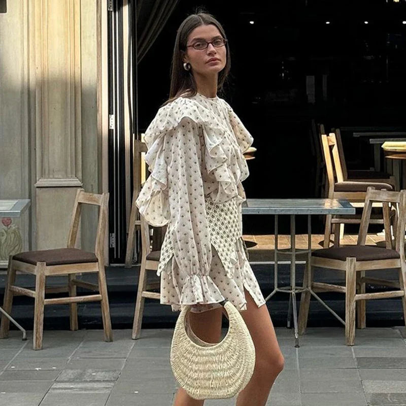 Long Sleeve High Waist Slim Mini Dress