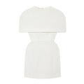 Elegant Round Backless Sleeveless Mini Dress