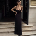 Sleeveless Spaghetti Strap Slim Maxi Dress