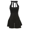 Elegant Sleeveless High Waist Mini Dress