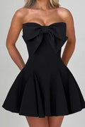 Strapless Backless Off-Shoulder Sleeveless A-line Mini Dress