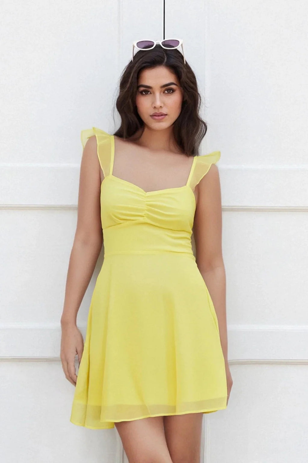 Elegant Sleeveless High Waist Mini Dress