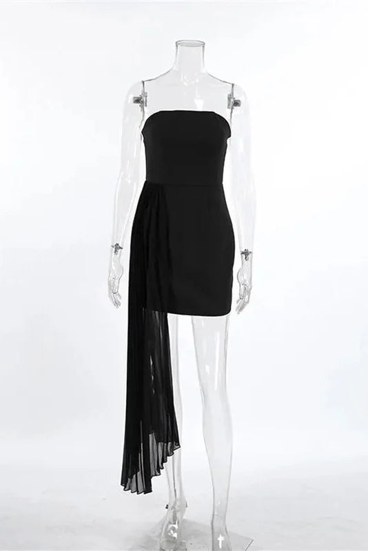Elegant High Waist Backless Mini Dress