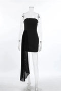 Elegant High Waist Backless Mini Dress